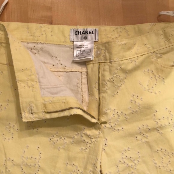SOLD Chanel shorts! *Authentic* yellow cut off’s - Picture 7 of 7